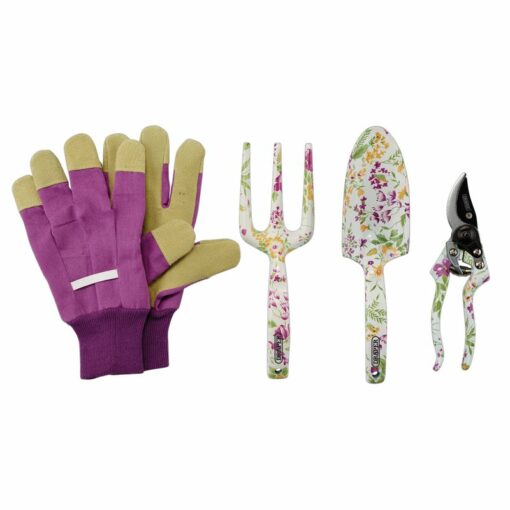 Draper AFTS/4 Garden Tool Set with Floral Pattern (4 Piece)