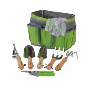 Draper HGTS/8 Stainless Steel Garden Tool Set with Storage Bag (8 Piece)