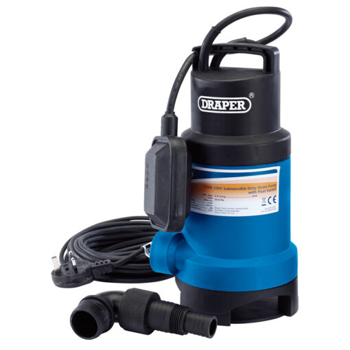 Draper SWP210DW Submersible Dirty Water Pump with Float Switch