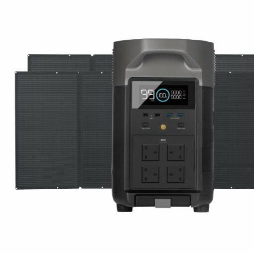 EcoFlow DELTA Pro Bundle (with 2x 400W Solar Panels) Portable Power Station