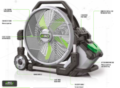 Ego FN1800E 45cm Cordless Misting Fan