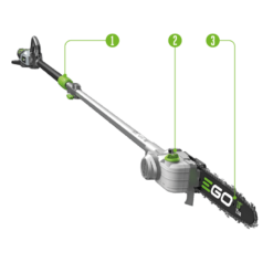 Ego PPSX2500 Pole Saw with Pruning Saw Attachment