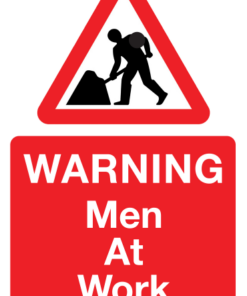 Arbortec SS0010 Corex Safety Sign - Men At Work