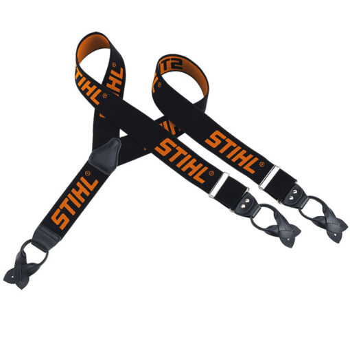 Stihl Braces With Buttons - Black