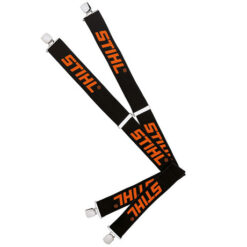 Stihl Braces With Clips - Black