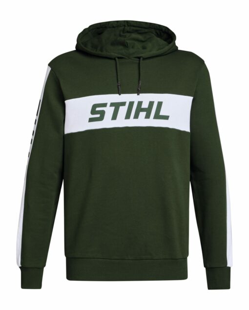 Stihl Colourblock Hoodie - Green / White