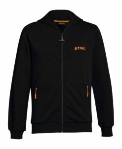 Stihl Logo Hoodie Jacket Zip-Up - Black