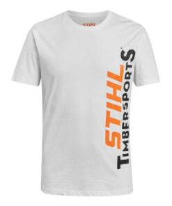 Stihl White T-Shirt TIMBERSPORTS® - Vertical