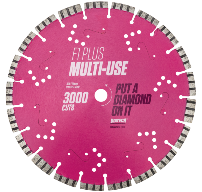 Diamond Tech Ten Inch Diatech Multi Material Diamond Blades F1 Plus | Mowers2Go™ Garden Machinery