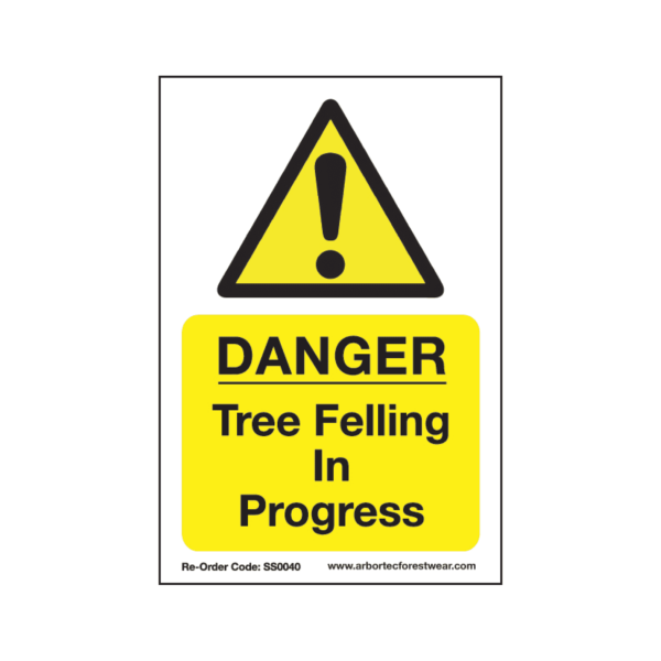 Arbortec SS0040 Corex Safety Sign - Tree Felling In Progress