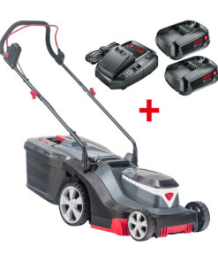 ALKO 18V Bosch Home & Garden Compatible Easy 3.22 Li R Cordless Push Rear Roller Lawnmower (32cm Cut) (2x Battery Kit)