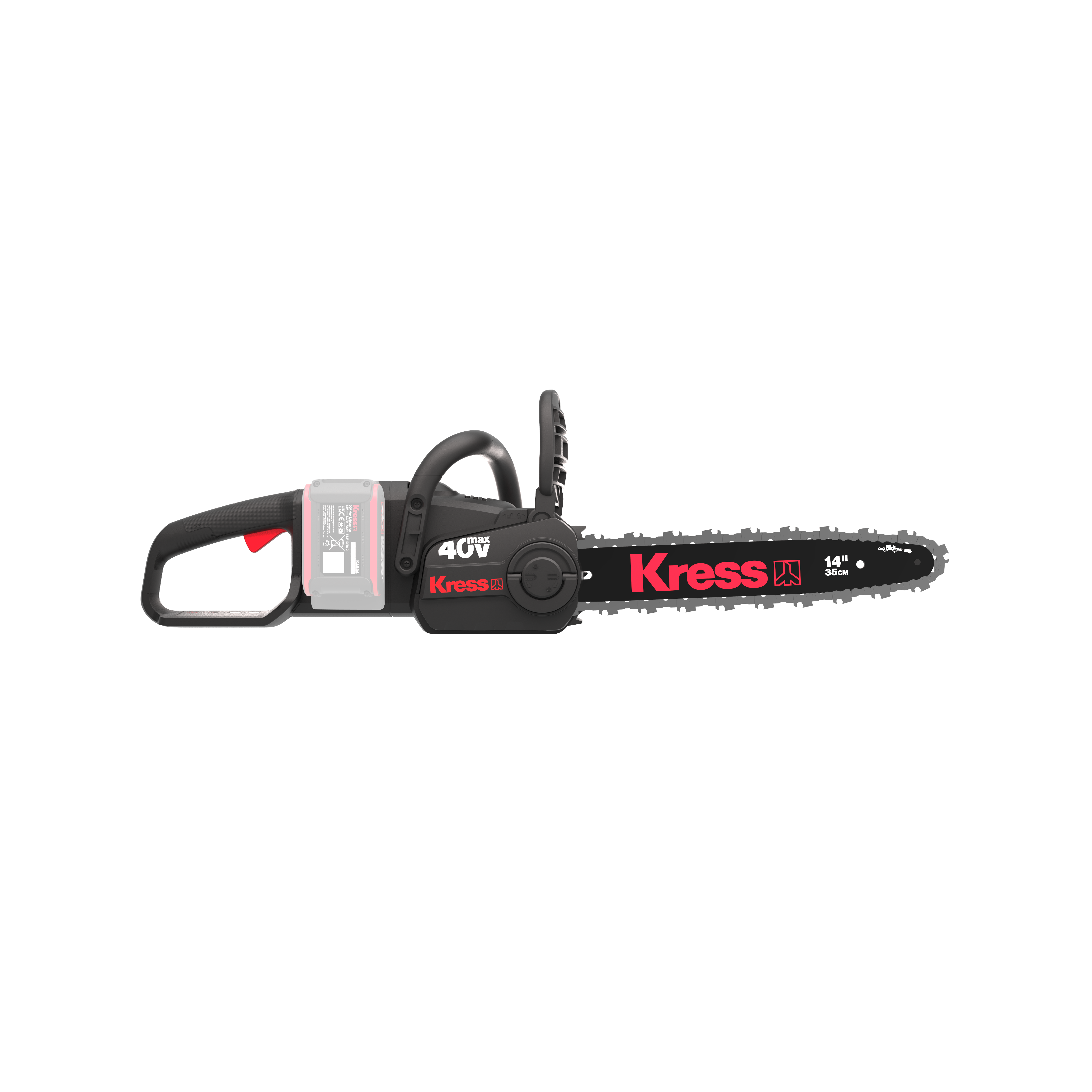 Kress 40V 35 cm Cordless Brushless Chainsaw — Bare tool