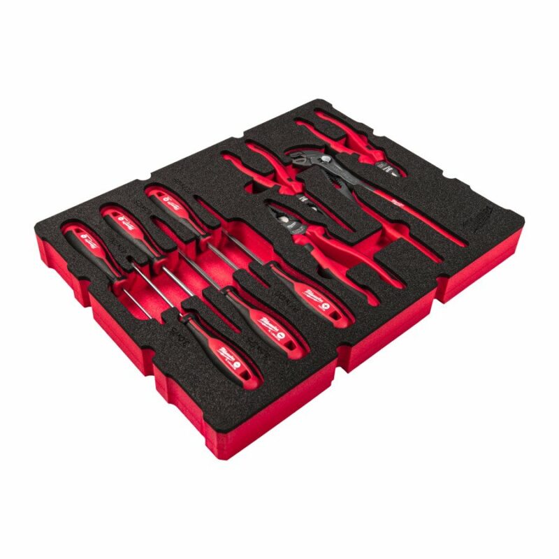 Milwaukee 10pc Packout Drawer Screwdriver & Plier Foam Insert Set 