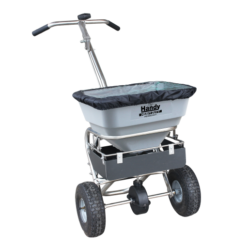 The Handy THS70SALTHDUTY 31.7kg (70lb) Heavy Duty Push Salt Spreader