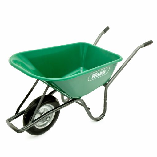 Webb WEWB90 90 Litre Poly Body Wheelbarrow With puncture-proof wheel 150kg Capacity